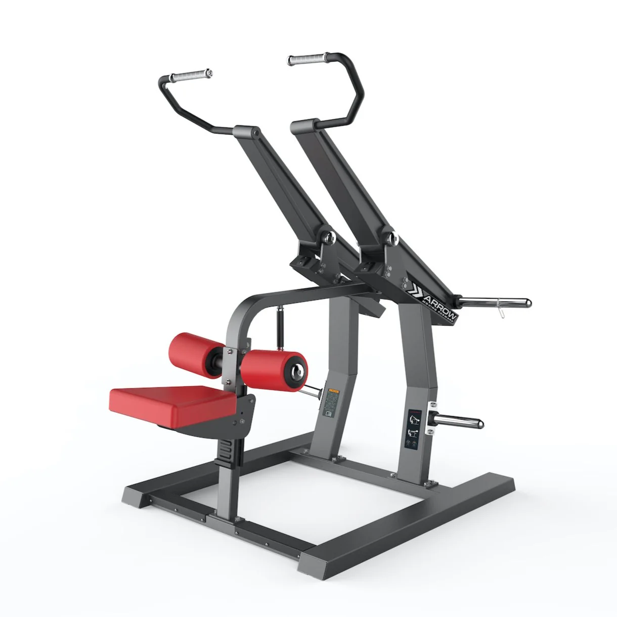 ARROW X9 Ultimate Plate Loaded Lat Pulldown Machine (BLACK) - Image 4